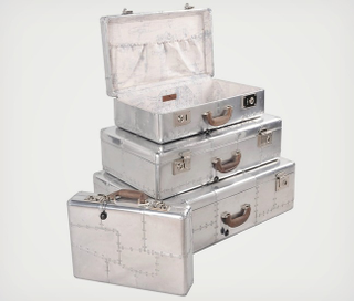 Illustration for article titled Command a Fleet of Carry-Ons with this Supersonic Jet Fighter Luggage